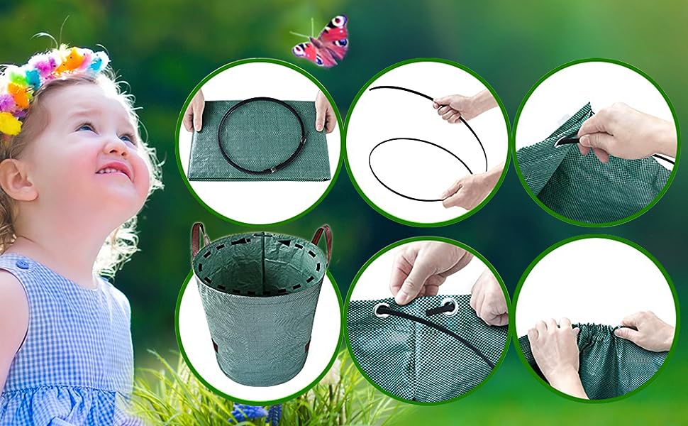 Garden Waste Bags 120L x 2 Heavy Duty Garden Bags