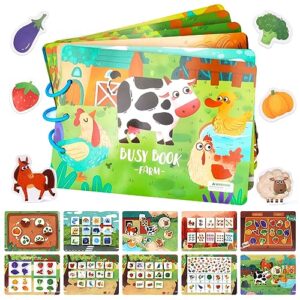 Montessori Busy Book for 2 3 4 5 Year Old Kids Boy