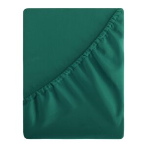 Aisbo Super King Fitted Sheet Green - Extra Deep Pocket Bed Sheet 16 inch 40 cm - Microfiber Bottom Sheet