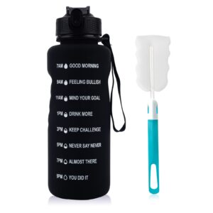 WIEDALK 52oz/1.5L Motivational Water Bottle With Straw