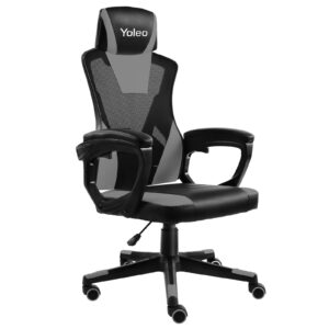 YOLEO Office Chair Ergonomic Desk Chair with 90°-135° Tilt Angle Gaming Chair