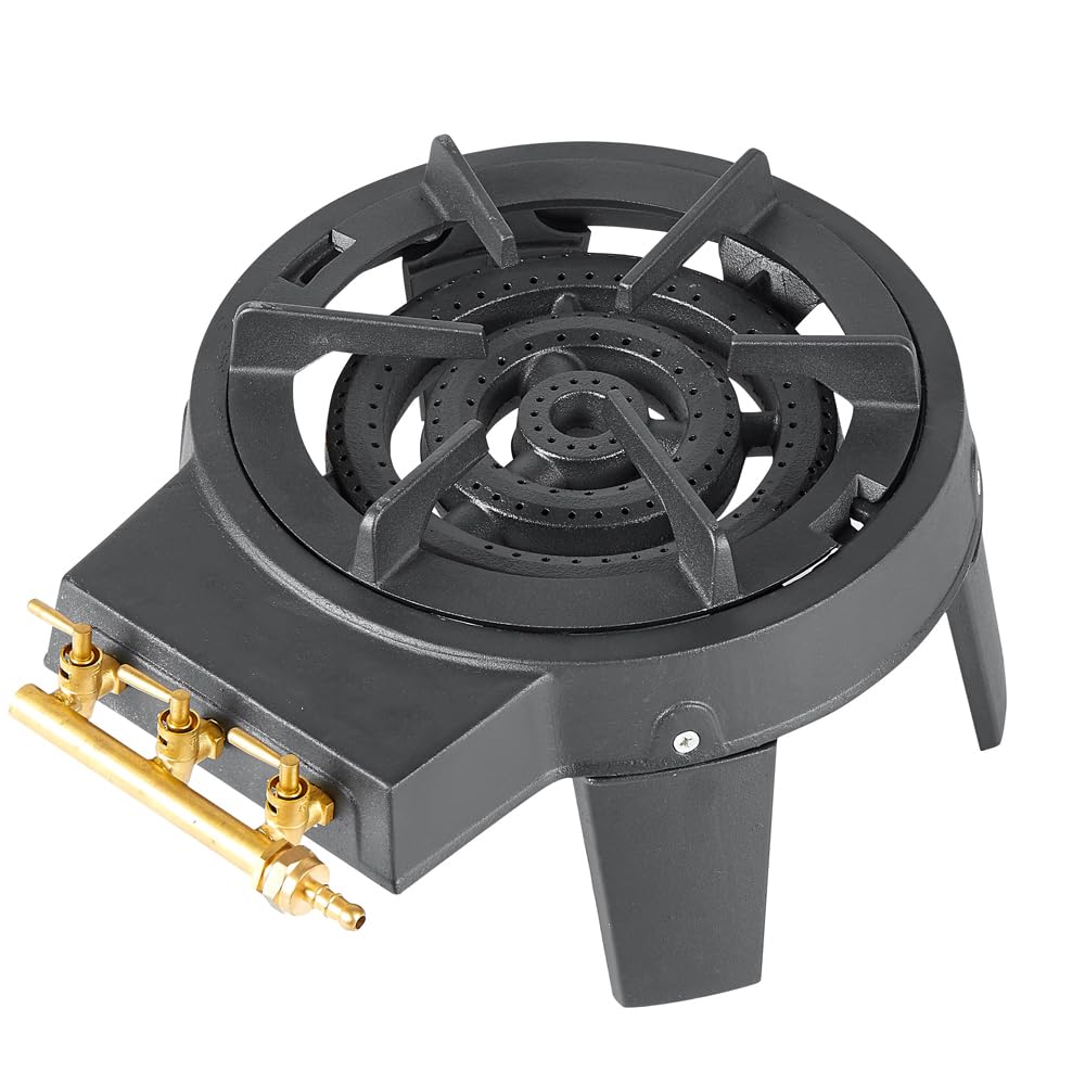 Cast Iron Gas Burner Wok Stir Frying Triple High Power Boiling Ring LPG 3 Burners Cooker Outdoor Catering Camping Stove Party Wedding