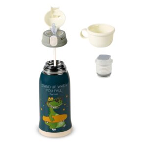 Jumping Jumbo 550ML Stainless Steel Metal Water Bottles with Straw