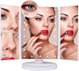 Nestling Vanity Cosmetic/ Makeup Mirror with 22 LED Lights