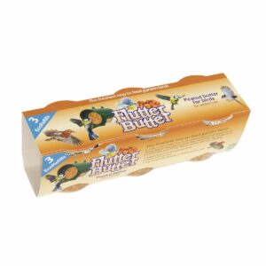 Peanut Butter for Birds - Jacobi Jayne Flutter Butter EcoRefills - Original Flavour Wild Bird Food - Ultra-Convenient Eco-Friendly Bird Feed - Pack of 3 Refills