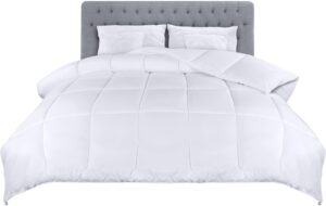 Utopia Bedding Lightweight 4.5 Tog Duvet with Corner Tabs - Microfiber Soft Summer Duvet - Box Stitched Down Alternative Quilt (Double