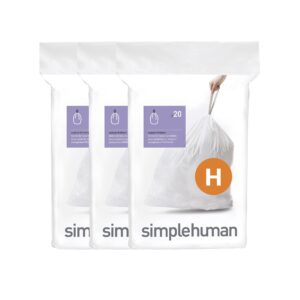 simplehuman CW0258 code H Custom Fit Bin Liner Bulk Pack