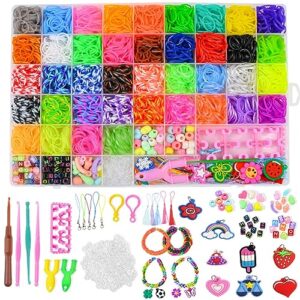 54 Grids Loom Band Kit with 3500PCS+ 40 Colors Twist Bands