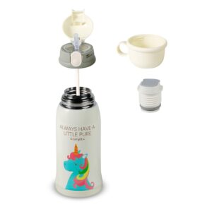 Jumping Jumbo 550ML Stainless Steel Metal Water Bottles with Straw