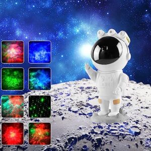 Galaxy Projector Astronaut Star Projector Starry Night Light with Nebula