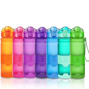 Zounich Best Sports Water Bottle Leak Proof 1L/700ml/500ml/400ml BPA Free Tritan Drink Bottles|Kids