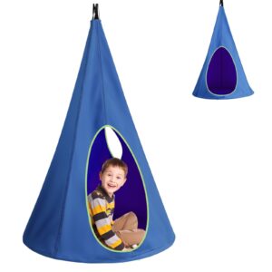 GYMAX 40'' Kids Pod Swing Chair