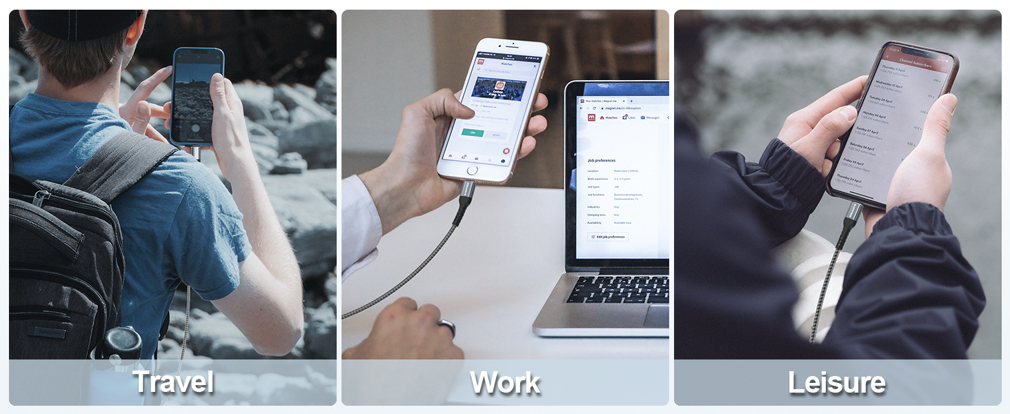 BLACKSYNCZE iPhone Charger Cable