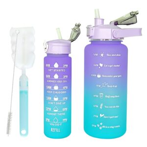 Hyinphon Sports Water Bottle with Volume Markings
