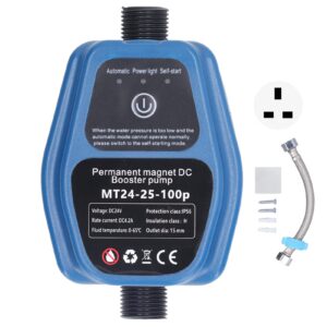 Water Pressure Booster Pump 100W 24V 25L IP56 Intelligent Sensing Automatic Shower Booster Pump 100‑240V for Water Supply Systems