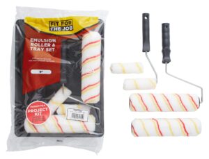 Fit For The Job FRRT003 7 piece Emulsion Paint Roller Set