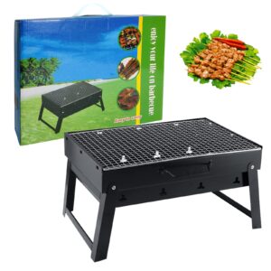 DULKET BBQ Grill Portable Charcoal Grill Barbeque Grill Outdoor Cooking Camping Picnic Grill Suitable
