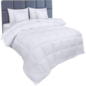 Utopia Bedding Box Stitched Double Duvet - Double Quilt 10.5 tog with Corner Tabs (White)