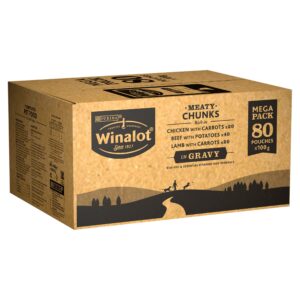 Winalot Perfect Portions Dog Food Mixed in Gravy 80 x 100 g
