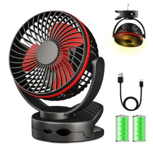 Clip On Fan: Mini Desk Fan - Battery Operated