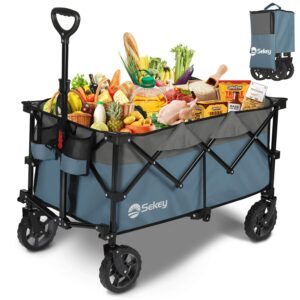 Sekey Lightweight Folding Wagon with 330LBS Large Capacity