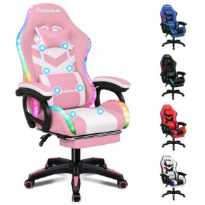 ELFORDSON Gaming Chair with RGB LED Light