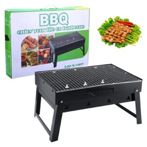 DULKET BBQ Grill Portable Charcoal Grill Barbeque Grill Outdoor Cooking Camping Picnic Grill Suitable