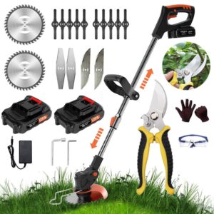 Battery Lawn Trimmer with 2 Ah Battery and Charger