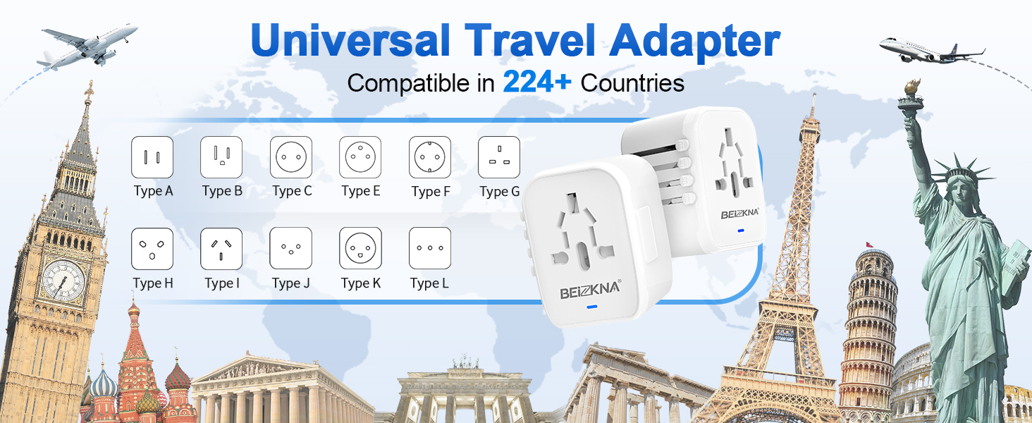 universal travel adapter worldwide travel adapter international travel adapter
