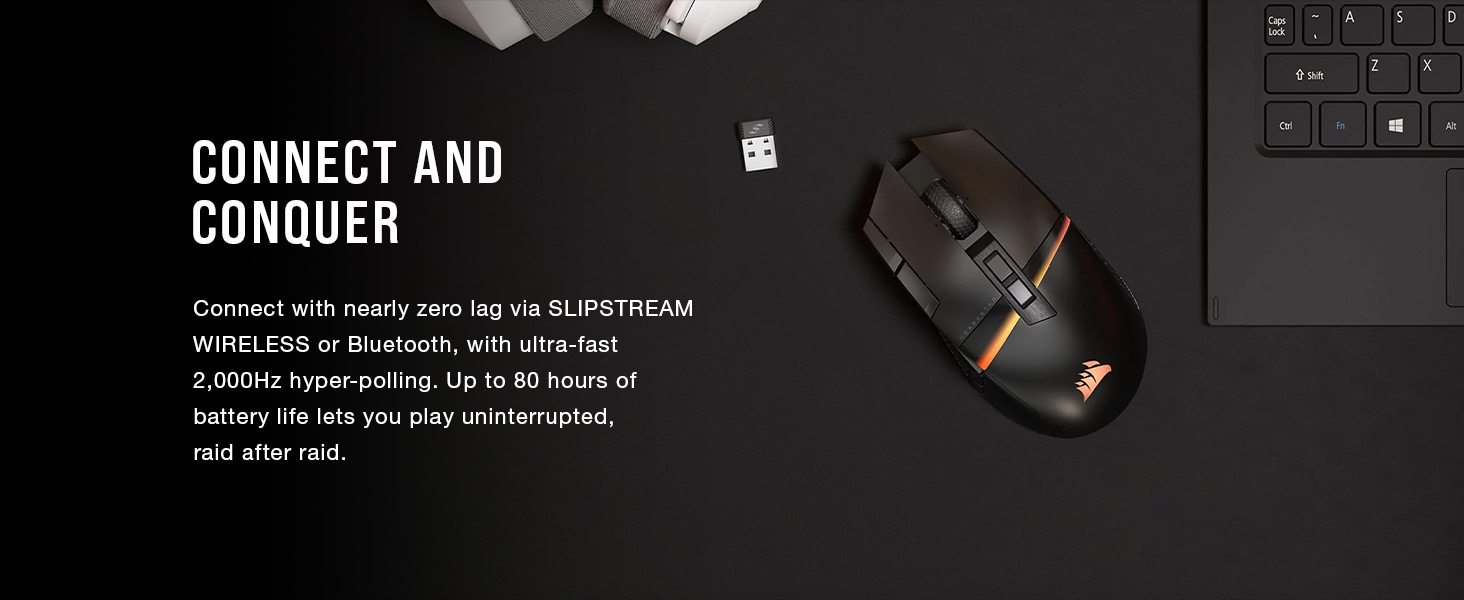 wireless mouse, wireless gaming mouse, bluetooth gaming mouse, SLIPSTREAM Wireless