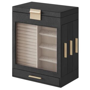 SONGMICS Jewellery Box with Glass Window