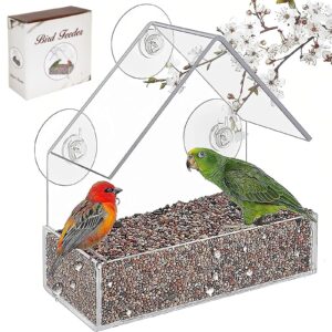 VERTUPET Window Bird Feeder with 3 Suction Cups