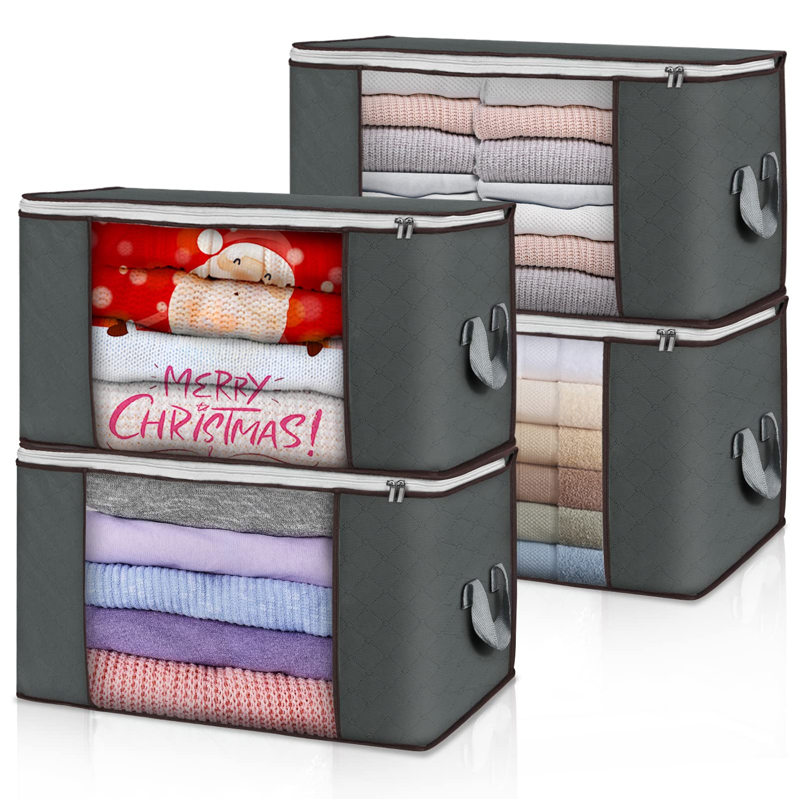 Budding Joy 4 Pack 90L Storage Bags