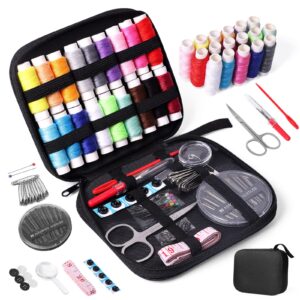 JUNING Sewing Kit with Case Portable Sewing Supplies for Home Traveler
