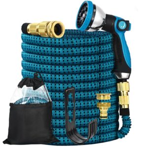 ZHDZSW Expandable Garden Hose Pipe 15M/50FT,Garden Hose with 10 Functions Spray Nozzle