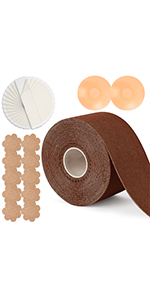Brown Boob Tape set