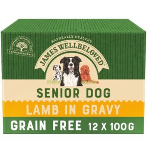 James Wellbeloved Senior Grain-Free Lamb in Gravy 12 Pouches