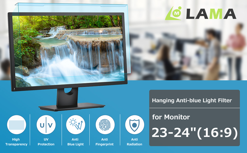 blue light screen cover computer screen protector for eyes 24 inch lama 24 inch blue light blocking