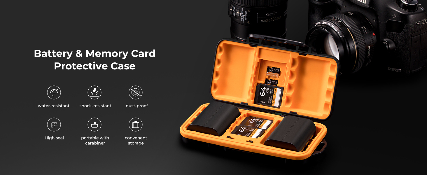 Camera Battery Memory Card Case
