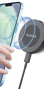 MagSafe Car Phone Holder Mag Safe Air Vent Mount iPhone Samsung Charge Charging Wireless Plate