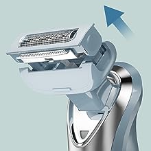 rechargeable razor for women on body hair