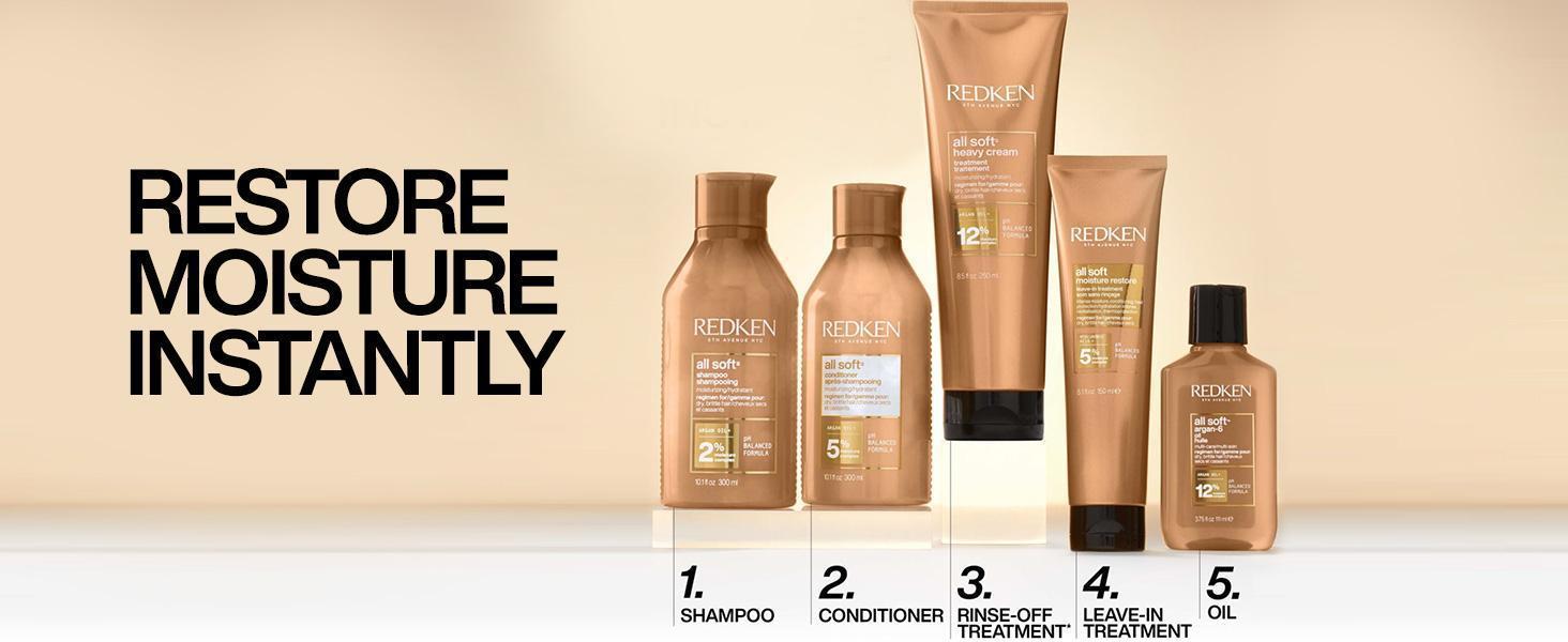 Restore moisture instantly. Redken All Soft Routine