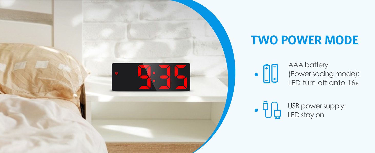 Digital Alarm Clock Alarm Clocks Bedside