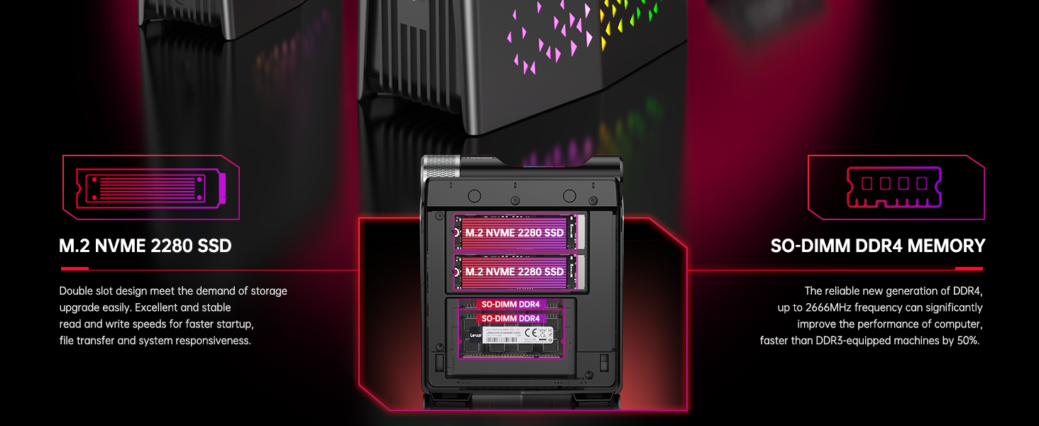 ACEMAGICIAN AMR5 Mini PC, AMD Ryzen 7 5800U 16GB DDR4 512GB NVMe SSD Mini Gaming PC