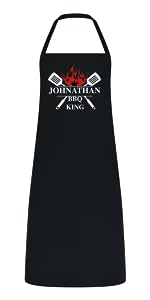 Personalised BBQ King Aprons for Men & Women