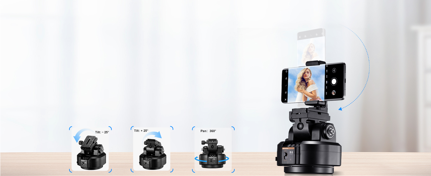 auto tracking camera tripod motorized camera pan tilt head Motorized Panoramic Tripod Head