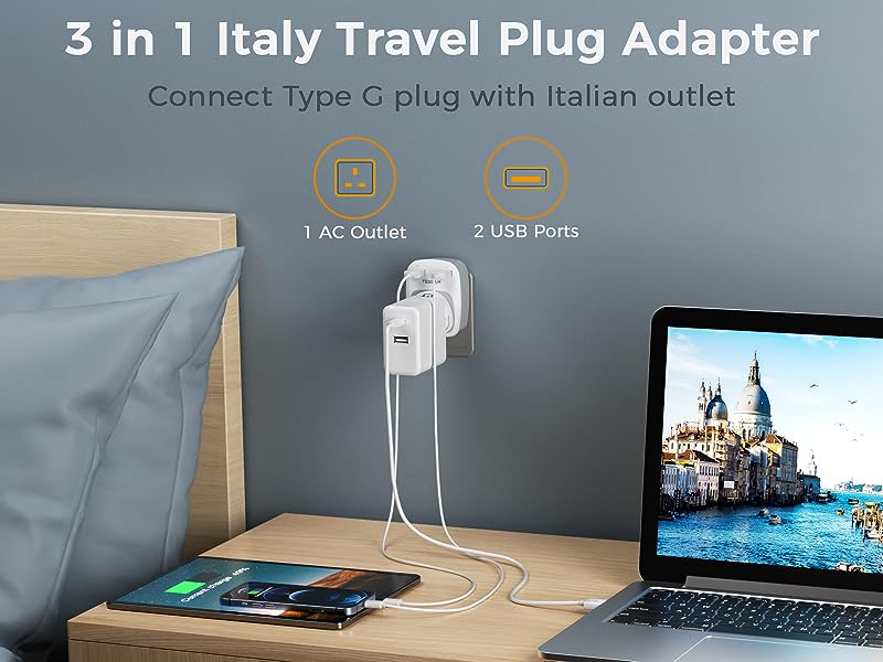italy plug adapter uk