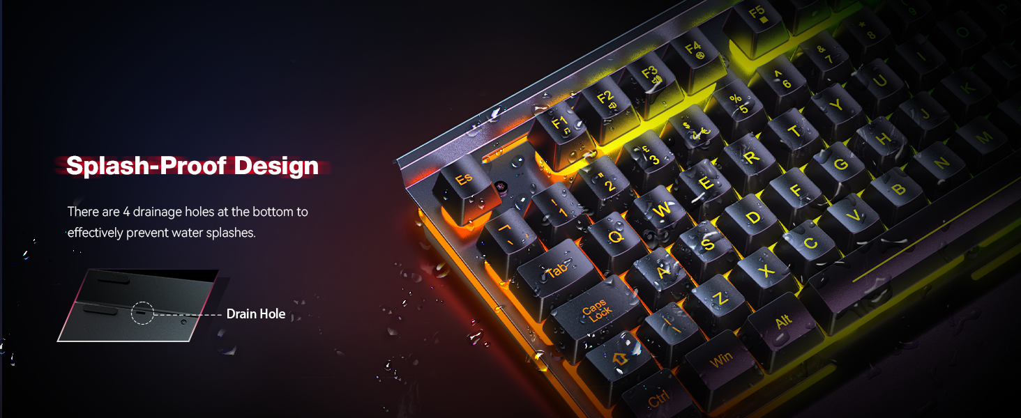 waterproof keyboard gaming mechanical