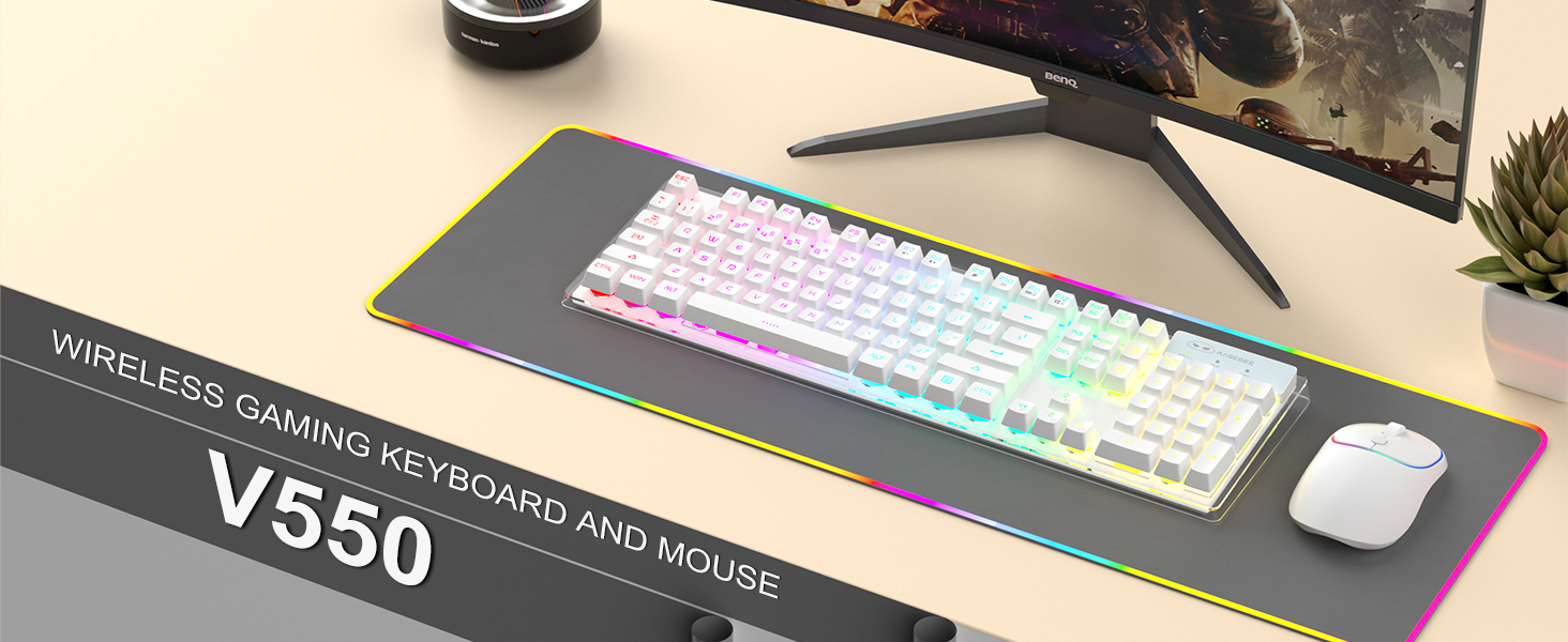 V550 WIRELESS GAMING KEYBOARD AND MOUSE