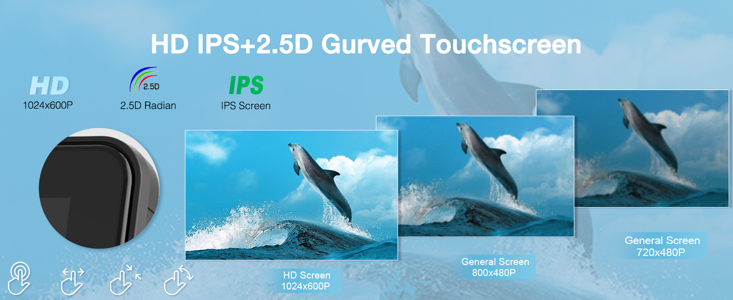 2.5 D Curved Touchscreen